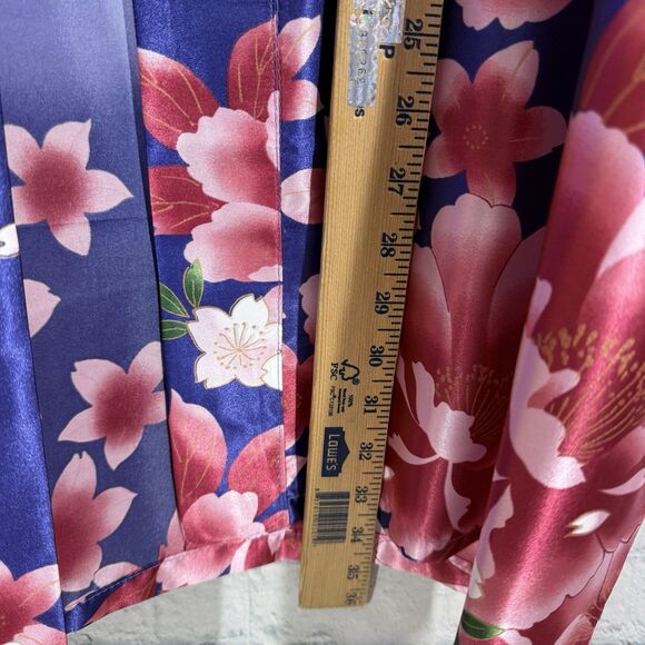 Tokyo Kimono Women SIze 35 Vibrant Floral Mid Lenght Oversized Coverup Duster - Picture 7 of 8